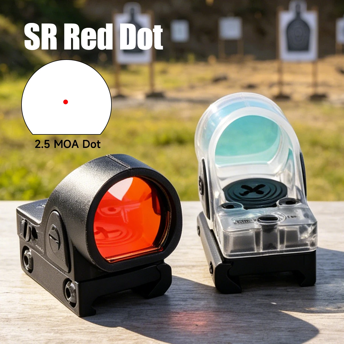 Hot Sales Red Dot Sight SR* Tactical Gl*ck Mini Reflex Optic Sight Scope Outdoor Hunting Collimator Fit 20mm Rail 1:1 Replica