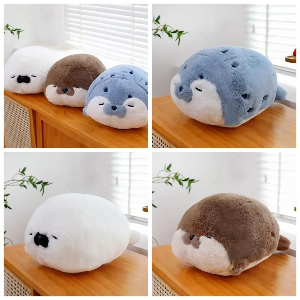 Simulation Cartoon Otter Plush Toys Funny Lifelike Animal Otter Toys Fashion Lying Down Seal Stuffed Dolls Children Toys