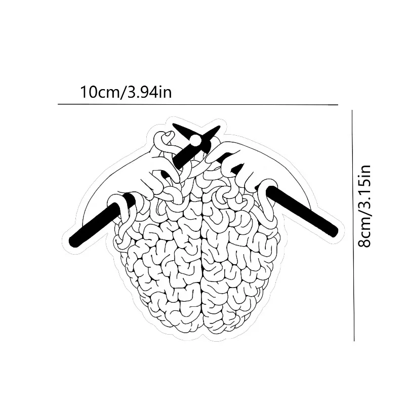 Car Air Freshener Knitting Brain Graphic Hanging Scent Card for Car Rearview Mirror Home Tent Decor Ornament Gift