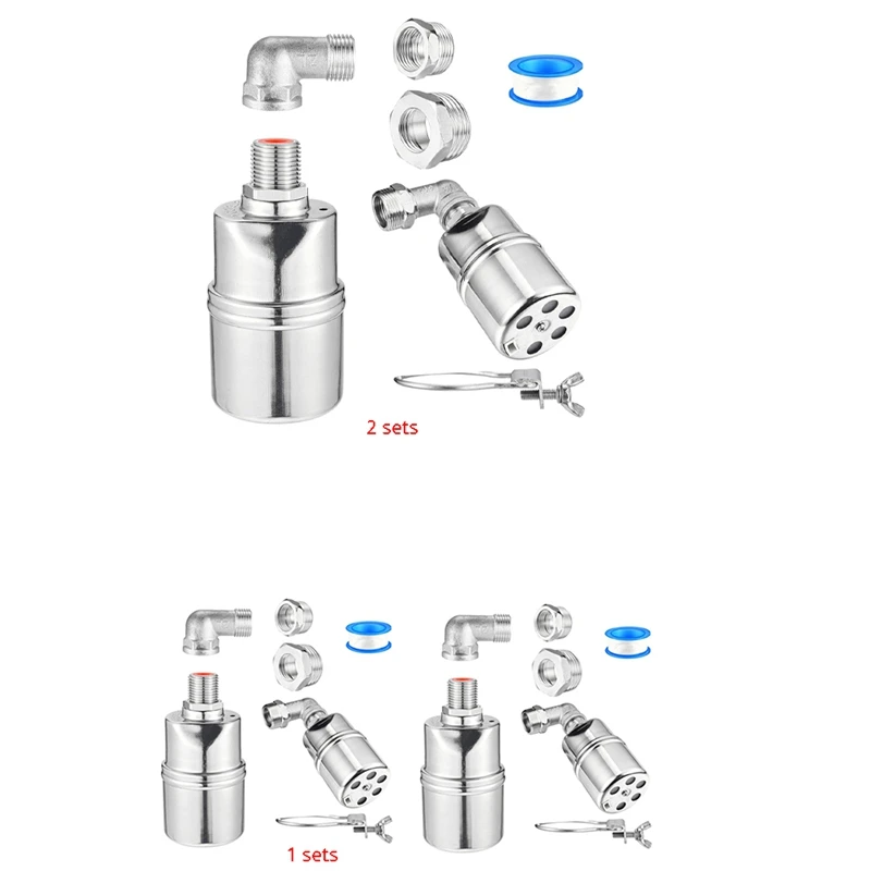 

1/2Inch 3/4Inch 1Inch Automatic Float Valve, 304 Stainless Steel Fully Automatic Water Level Control Float Valve