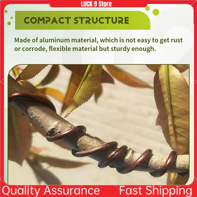 

5 Roll Tree Training Bonsai Wire Cutter Anodized Aluminum Wire For Holding Bonsai Branches Small Trunks (Brown)-AB52