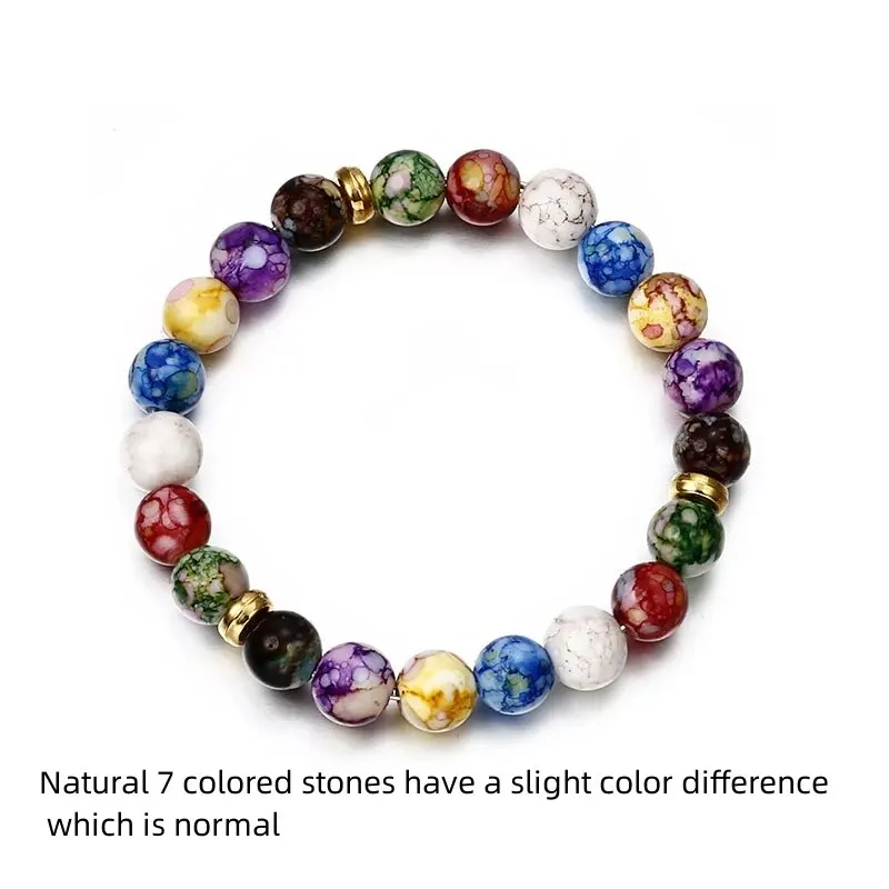 7 Chakra Healing Crystal Bracelet - Enhances Balance & Energy - Perfect for Yoga, Meditation, and Daily Wear - Ideal Gift for We image 3
