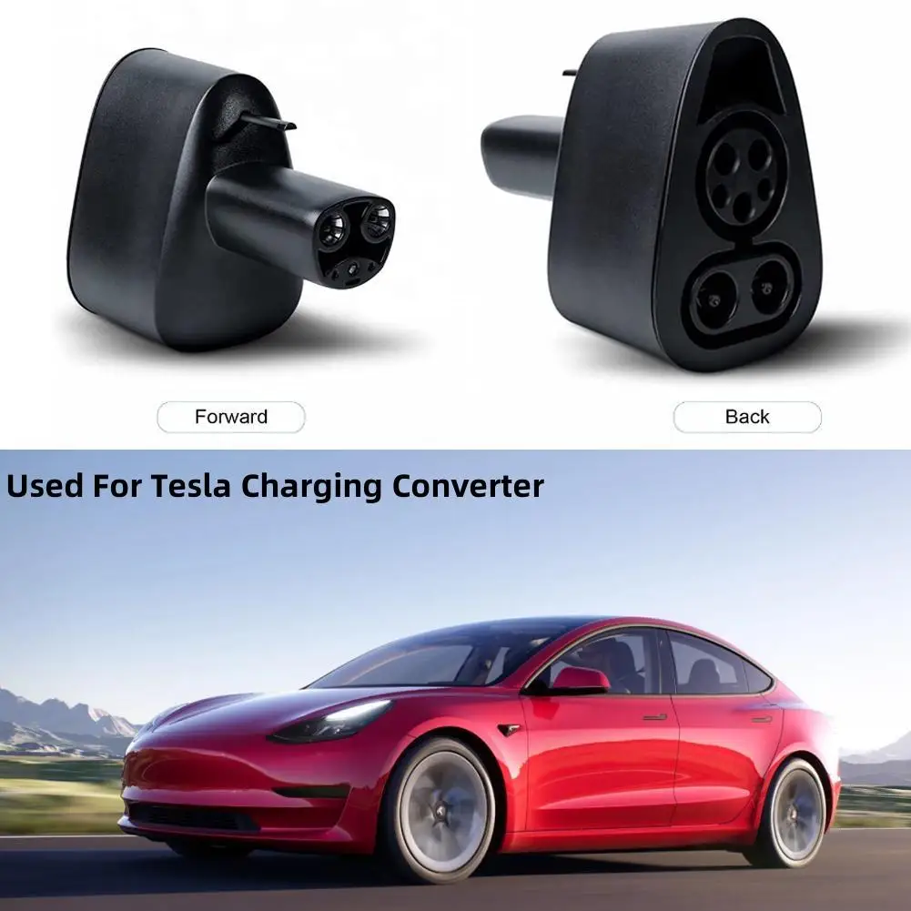 1 buah untuk konverter pengisian Tesla adaptor DC pengisian standar US aksesori pengisian daya kendaraan energi baru kualitas tinggi