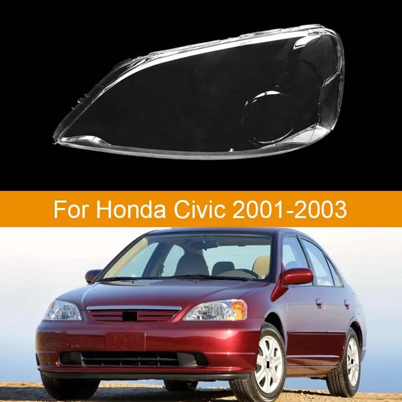 

Чехол для передней фары автомобиля для Honda Civic 2001 2002 2003, абажур для передней фары автомобиля, чехол для передней фары, крышка для передней фары, стеклянная крышка для объектива