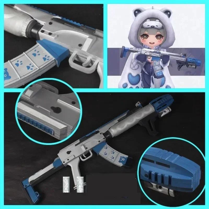 Anime Game NIKKE The Goddess of Victory Polar Bear Cosplay Weapon Gun Prop Women Halloween Party Carnival Role Play Accessories