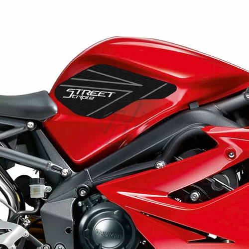 Imagen 2 del producto Almohadilla lateral para tanque de motocicleta, accesorio de protección para Triumph Street Triple, 2013-2022