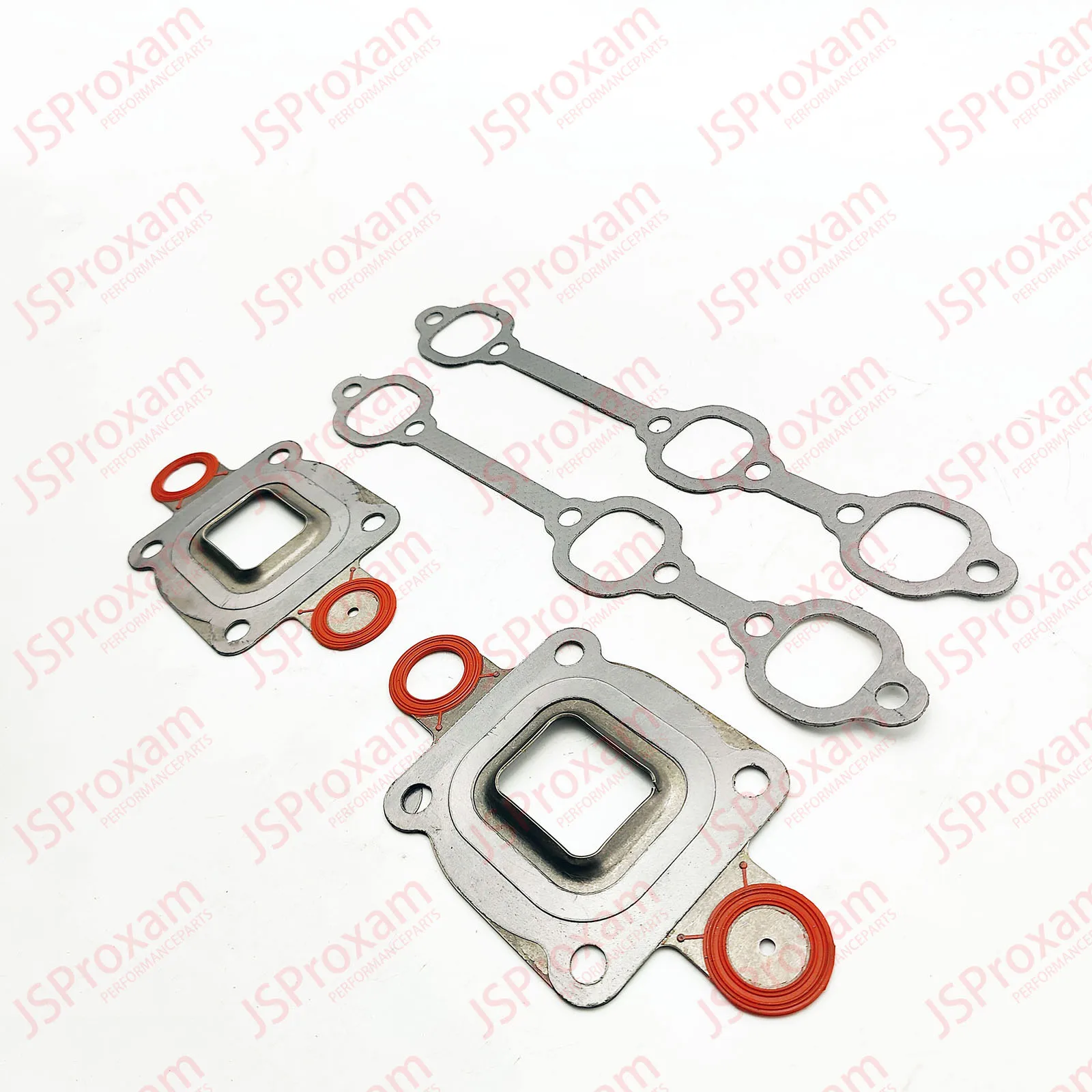 2PCS   For MerCruiser 27-99757 27-864850A1 18-0722 4.3 4.3L Exhaust manifold Elbow Riser Gasket Dry Joint for 27-864850A02