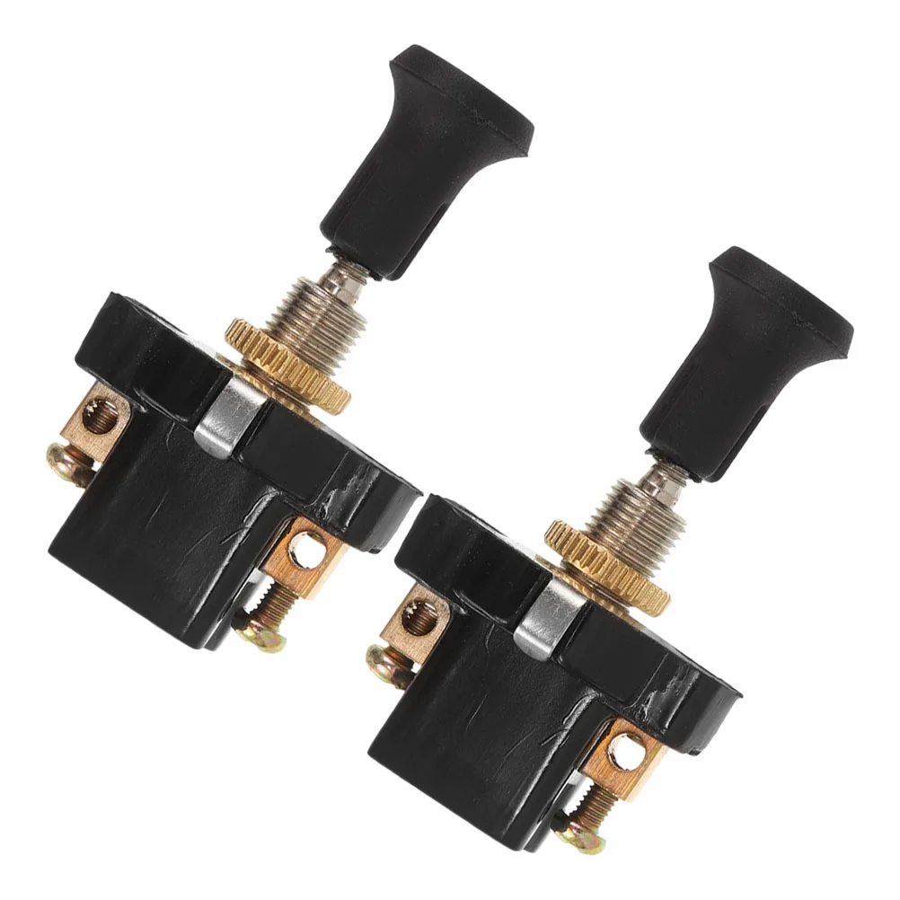 

2Pcs Headlight Switch Universal 12V24V Pull Switch for Truck Modification Engine Motor Auto Pull Light Control