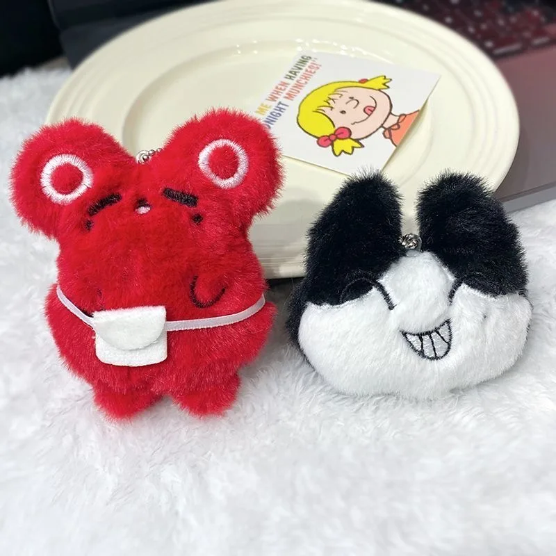 Juego de Terror TOUQI Guaitan Li Yuting Anonymous Mouse, Llaveros de Peluche, Artículos Doujin, Muñeco de Peluche, Colgante para Mochila, Accesorios de Cosplay