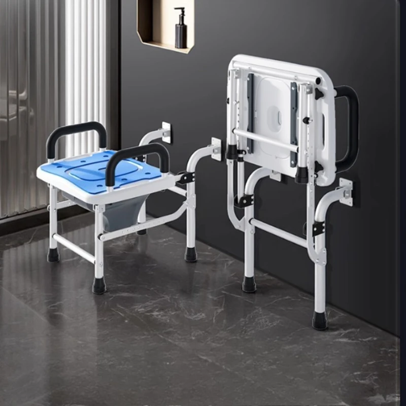 

Wall-mounted Toilet Seat Risers Adjustable Raised Toilet Safety Rails Handles for Elderly People Help Home Squat Toilet Booster