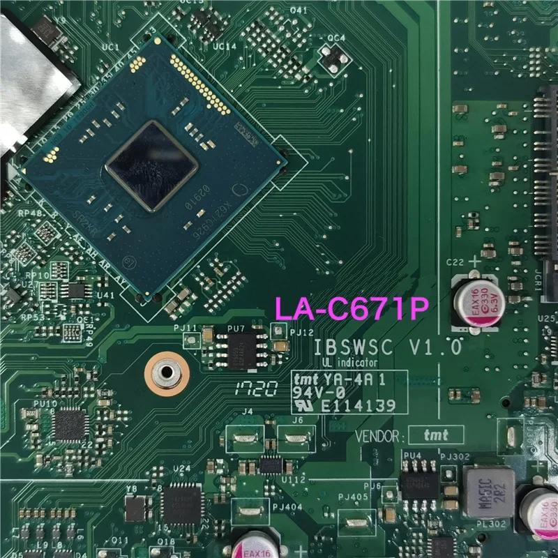 LA-C671P HP 레노버 S200Z C2000 AIO 마더보드 LA-C671P IBSWSC 메인보드, 100% 테스트 완료