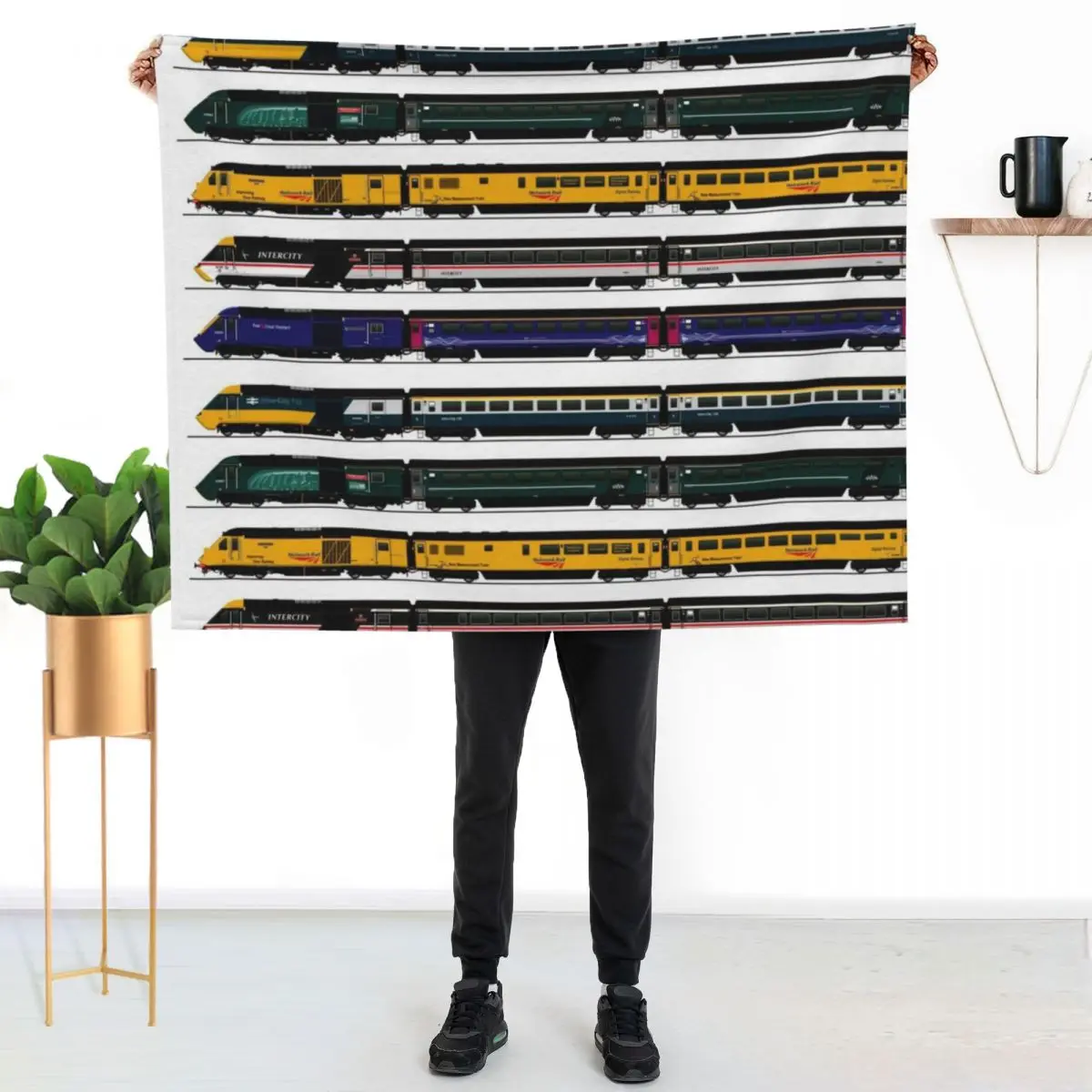 CLASS 43 INTERCITY 125 LOCOMOTIVES Throw Blanket Anti Shedding Soft Fuzzy Blanket for Home