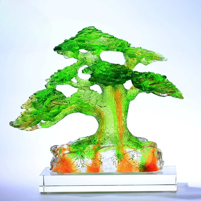

Ancient glass ornaments hotel front desk decoration office high-end