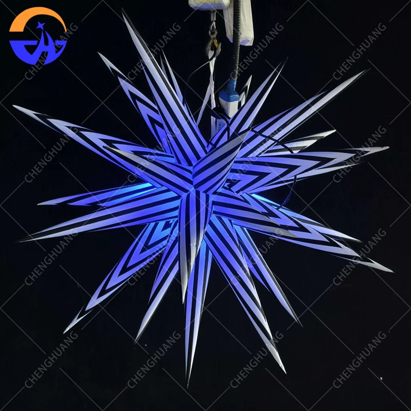 Giant Inflatable Spiky Ball Explosion Star Model Advertising Inflatable prop for Night Club bar Party Decor