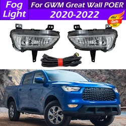Front Bumper Fog Light Fog Lamp With Wire Harness Foglight Assembly With Halogen Bulbs For GWM Great Wall POER 2020 2021 2022