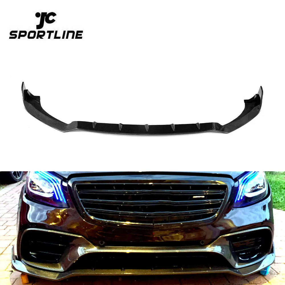 Carbon Fiber W222 Front Lip for Mercedes-Ben z S-class W222 AMG S63 S65 2018