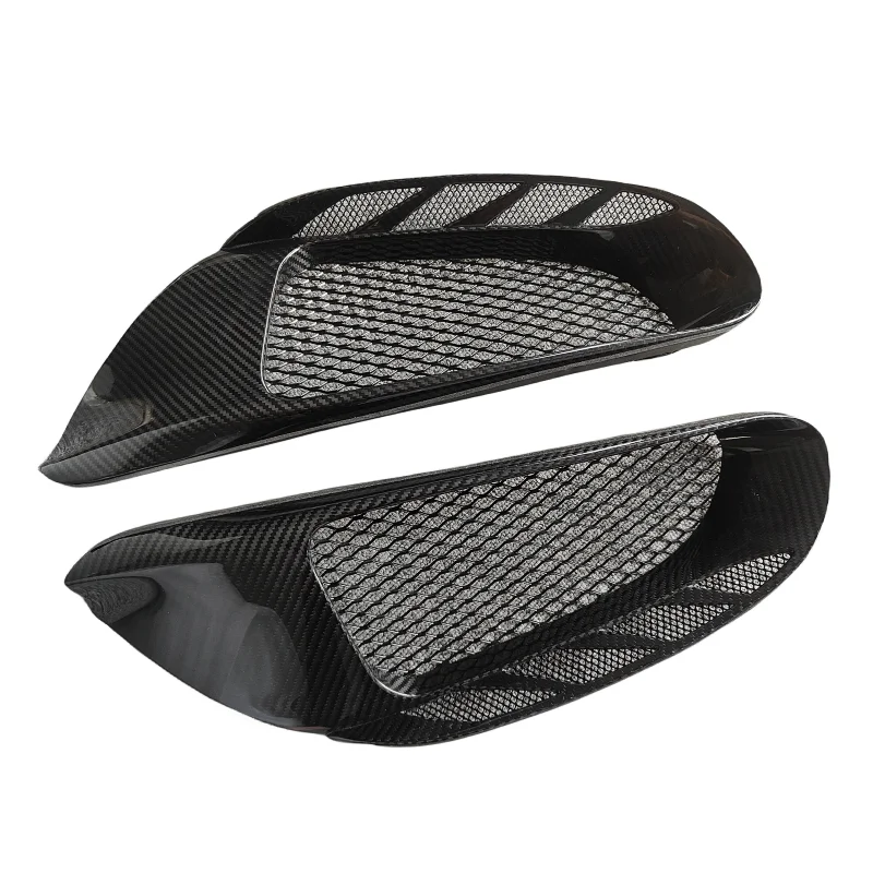 Used for Ferrari 488 GTB Pista style carbon fiber rear vent pair body kit