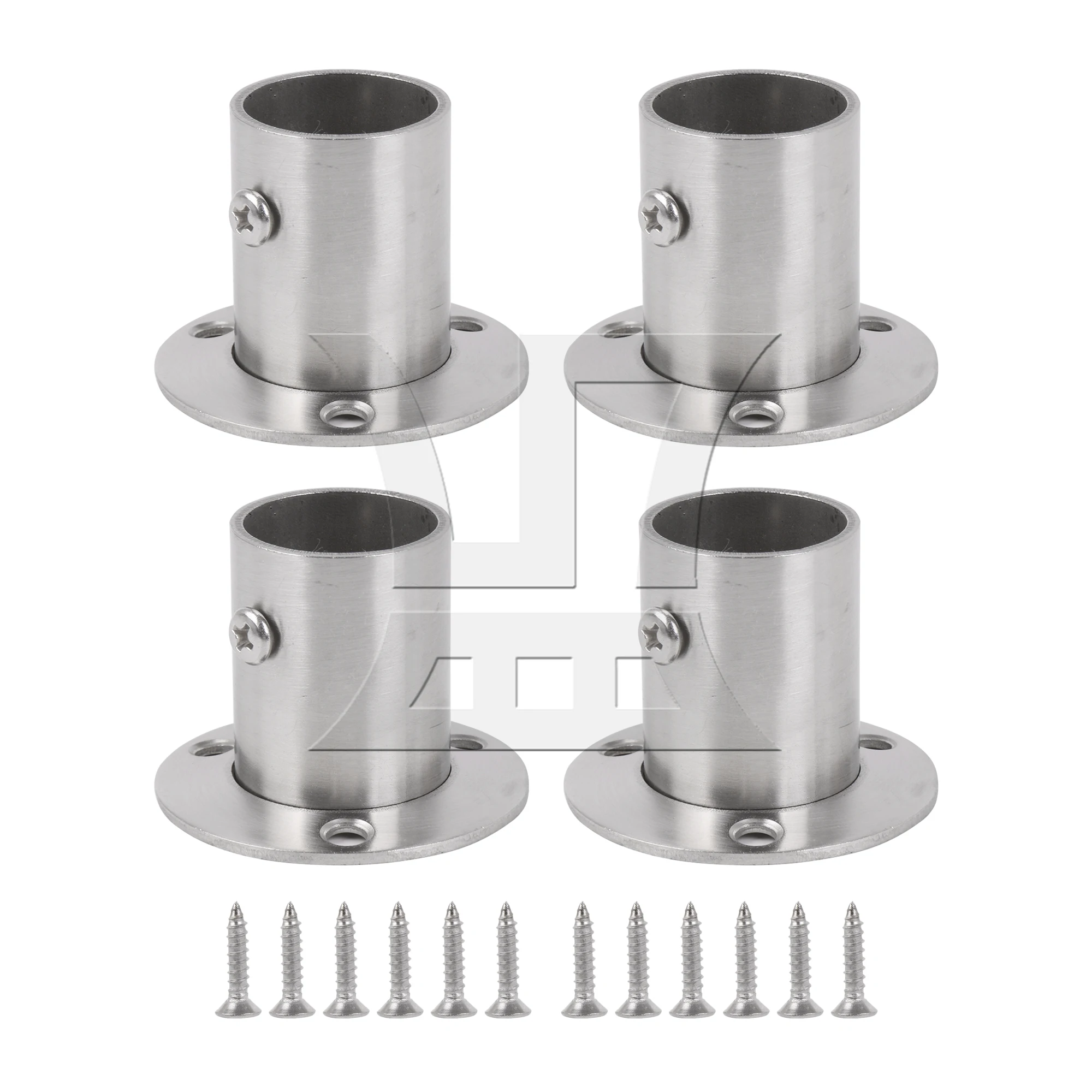 

Stainless Steel Closet Rod Flange Socket Bracket for 25mm Closet Rod Pack of 4