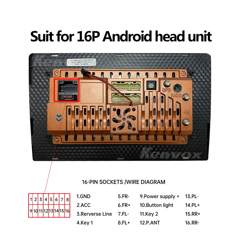 Android Auto Radio Canbus Box Decoder Voor Hyundai Ix45 Kia Sportage K3 Sorento 16 Pin Kabelboom Stekker