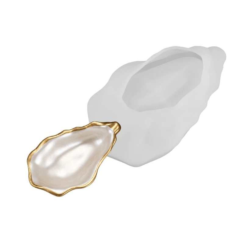 Shell Silicone Casting Mold for Resin Tray and Dish Making, Reusable DIY Craft Mold for Home Projects and Gift Crafts E0BF