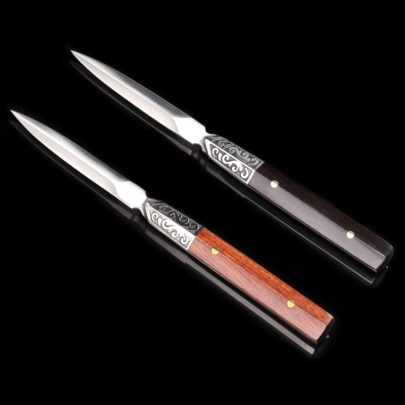 Puer Tea Knife White Tea Ceremony Prying Gift Sandalwood Stainless Steel Tea Knife Handmade Chinese Kung Fu Green Tea Teaware