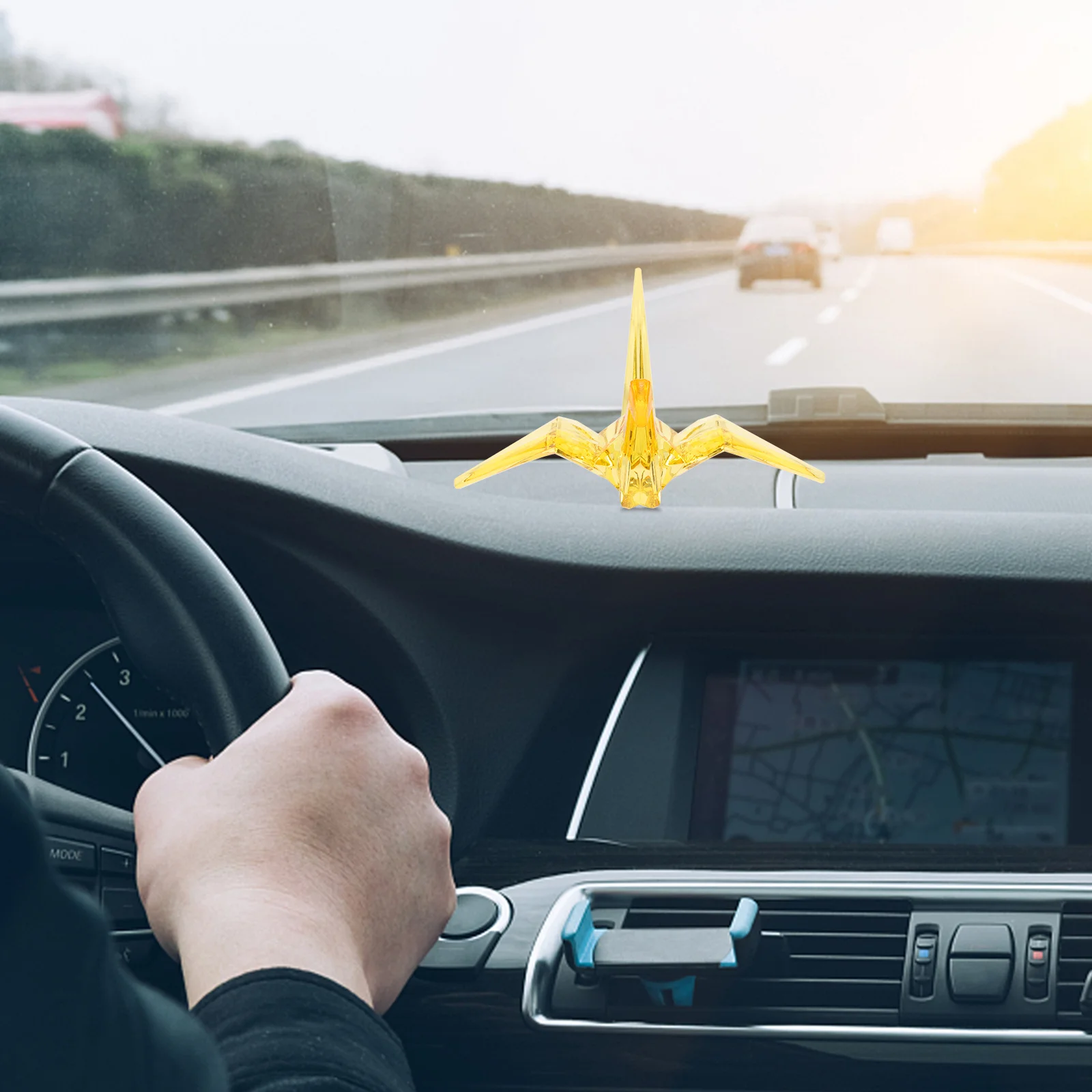 

Acrylic Animal Decoration Transparent Origami Crane for Home Decor Festivals Wedding Party Supplies 3D Acrylic Craft