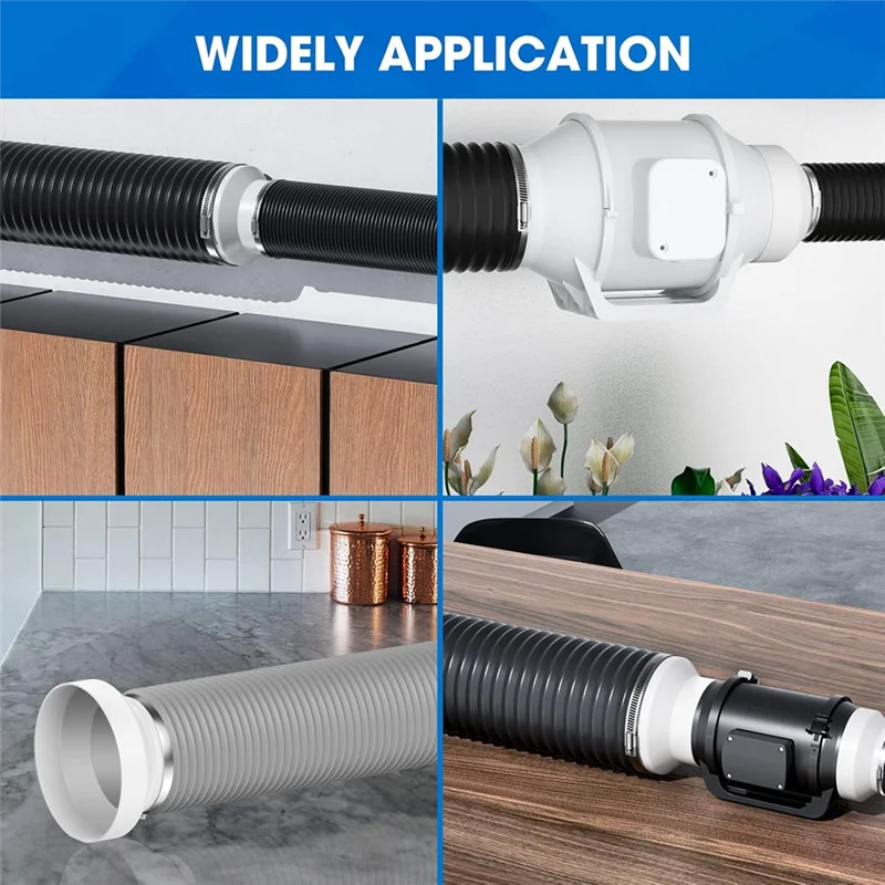 

TFORU-Duct Reducer, Duct Adapter PVC Reducer, Duct Increaser/Reducer For Grow Tent HVAC Ventilation System