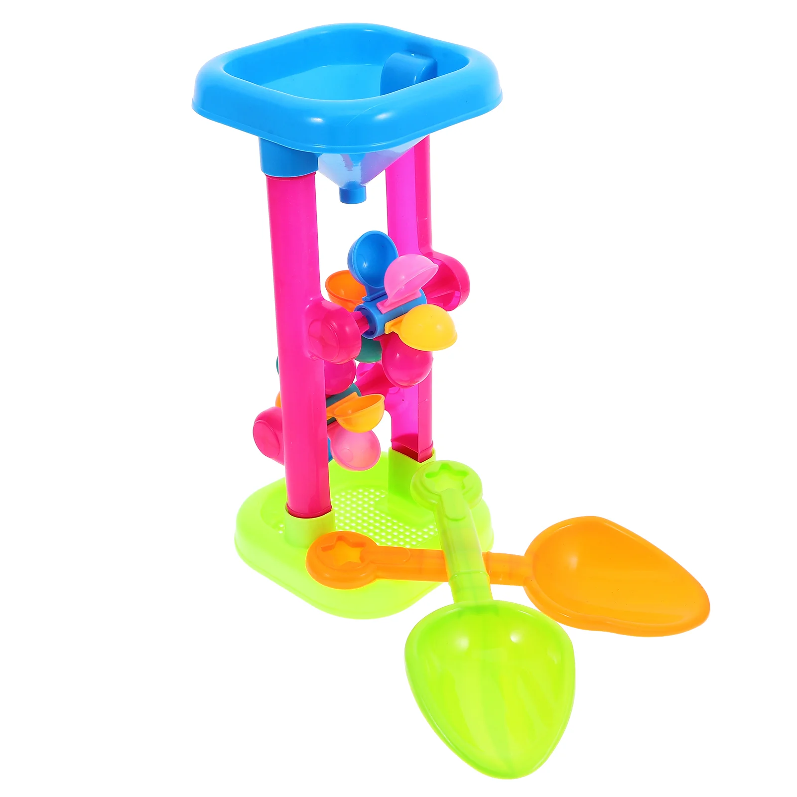 

Water Wheel Toy Set Plastic Kids Beach Sandbox Toys Outdoor Beach Sand Hourglass Water Sifting Funnel Summer Beach Sand Table