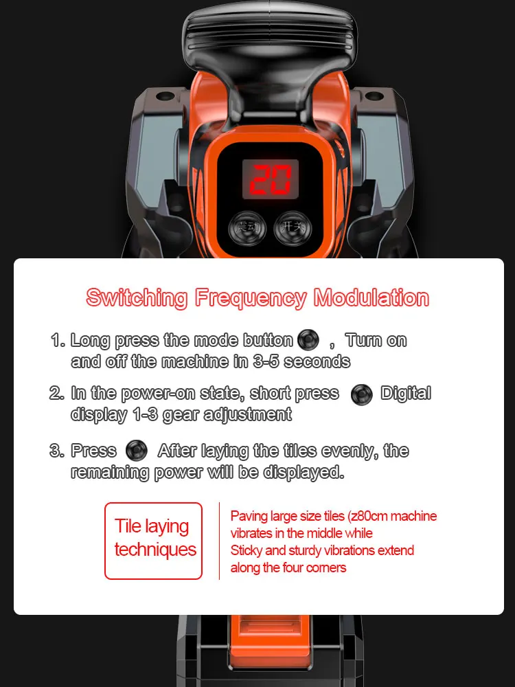 هزاز بلاط السيراميك الذكي الجديد متعدد الوظائف لوضع بلاط البورسلين