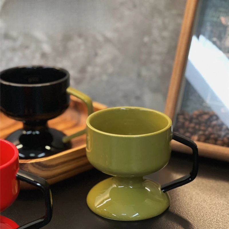 

Художественная керамическая кружка для женщин, офисная кофейная чашка, домашняя чашка для завтрака