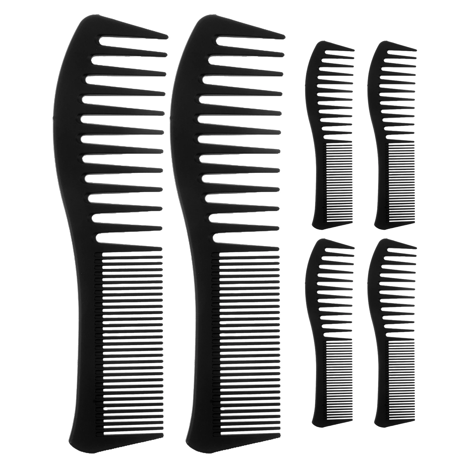 

6pcs Dual-Purpose Barber Combs Wide Tooth Styling Comb Blow Drying Detangling Hairdressing Heat Resistant Material Ergonomic
