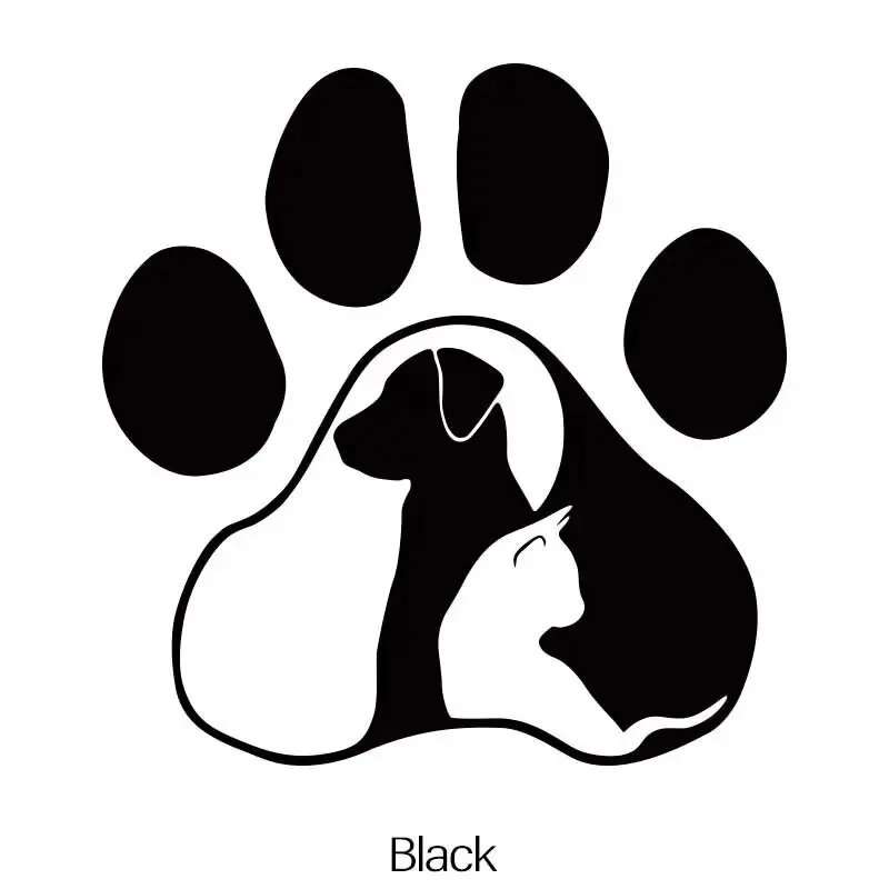 Dog and Cat，Show Your Love for Animals with These Adorable Car Stickers!For Cars, Trucks, Walls, Laptops, Windows, Motorcycles.