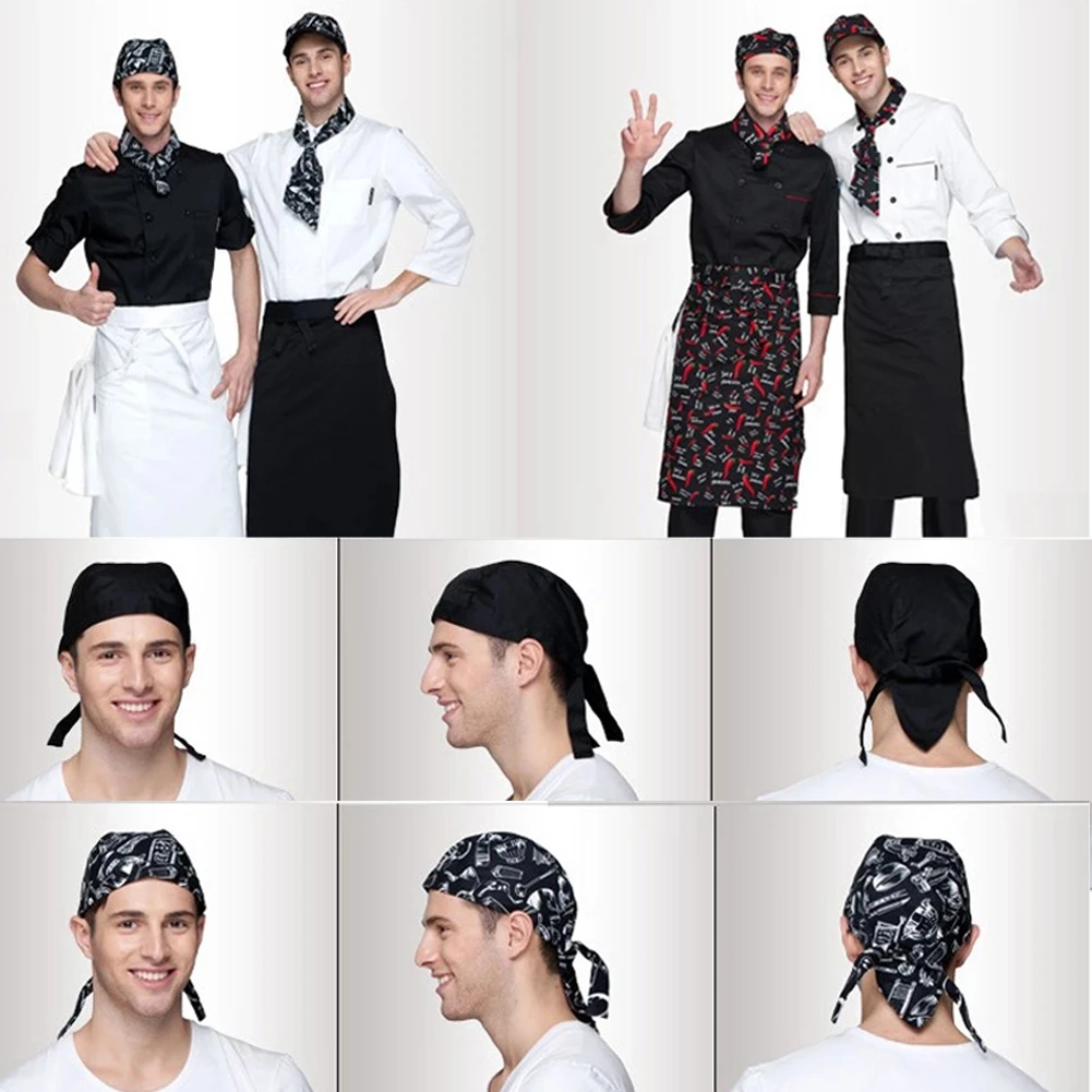 Chapeau de Pirate unisexe pour Chef cuisinier, chapeaux de serveur, hôtel, Restaurant, cantine, boulangerie, uniforme de travail, traiteur, divers chapeaux de Chef