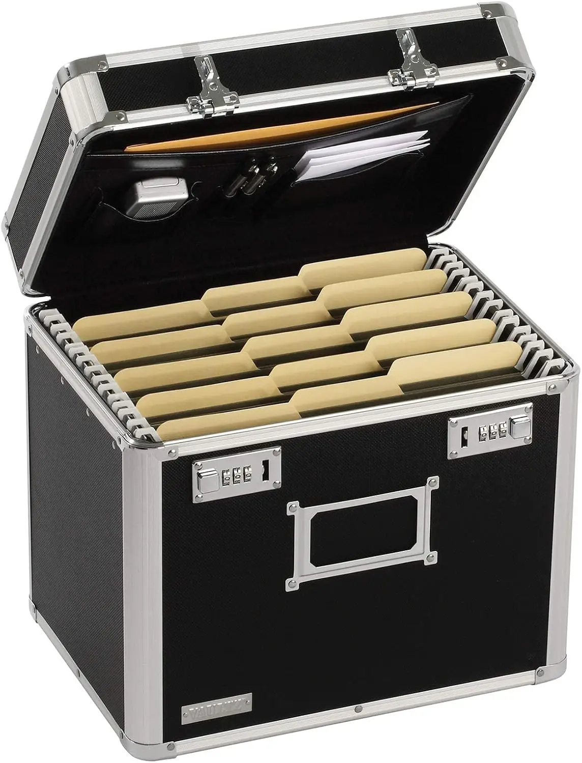 

Large Locking File Storage Box with Combination Lock, Portable Document Organizer for Secure Filing