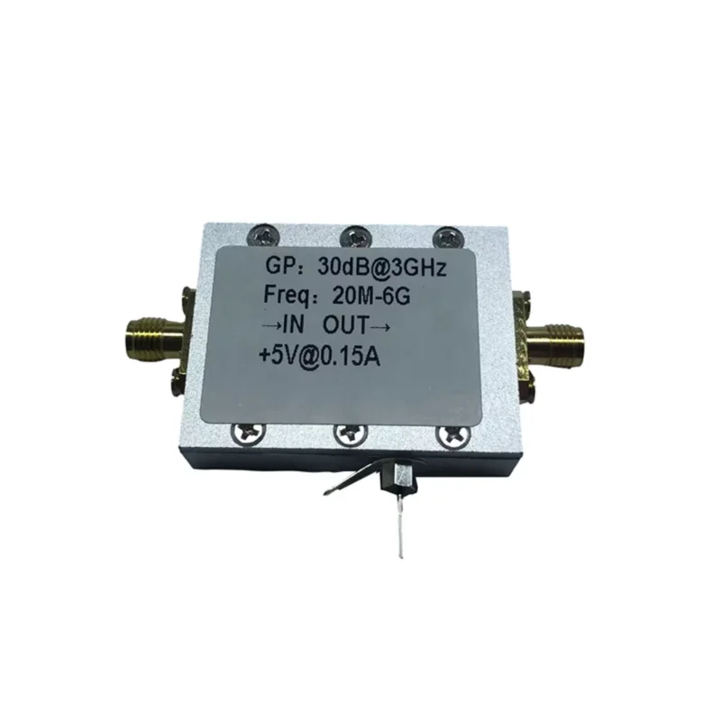 

20M-6G Broadband RF Low Noise Amplifier High Gain 30dB LNA Microwave Amplification Receiving Amplification