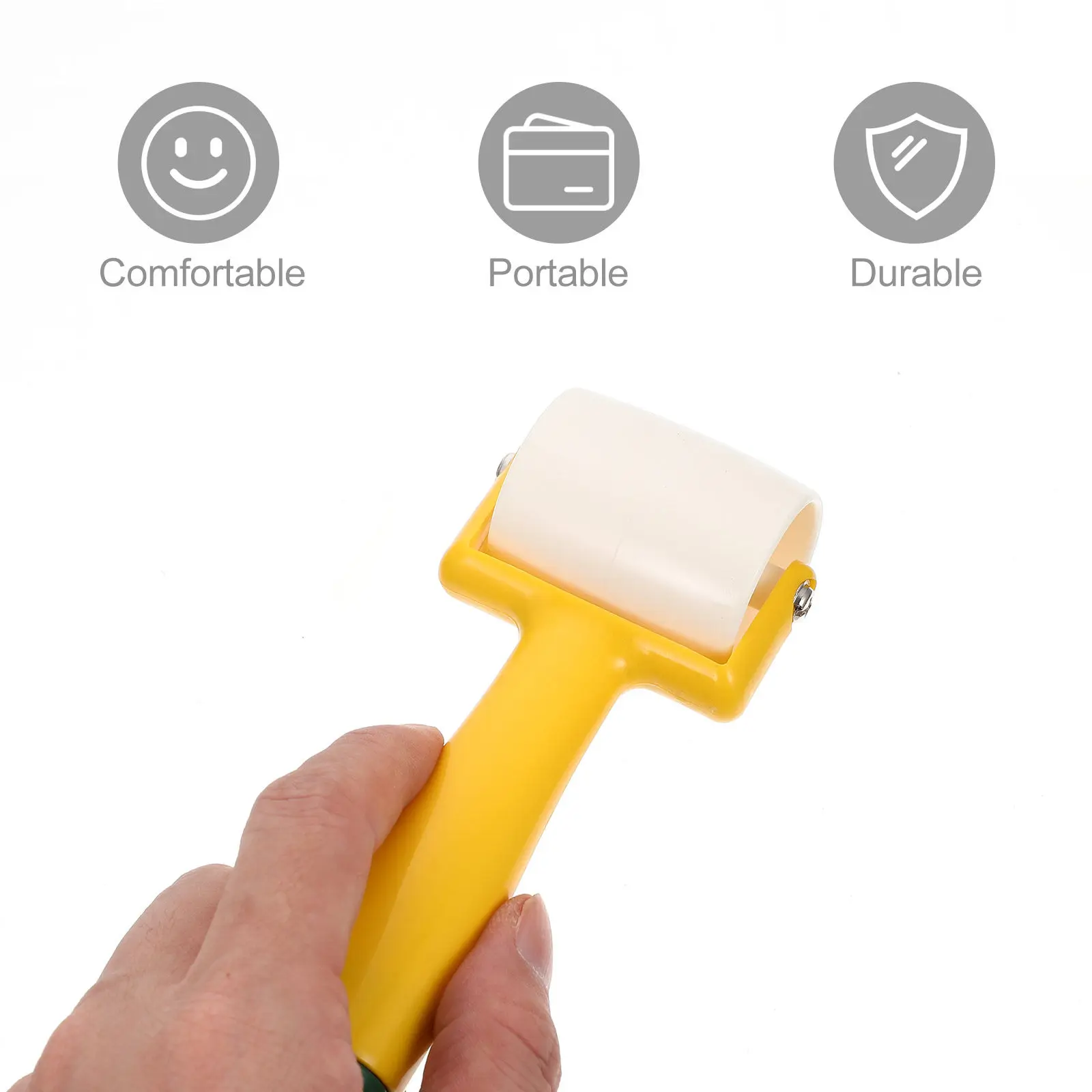 

Валик для швов из высококачественного пластика с ручкой, ролик для прессования обоев, плоский валик для швов для домашнего декора и обоев