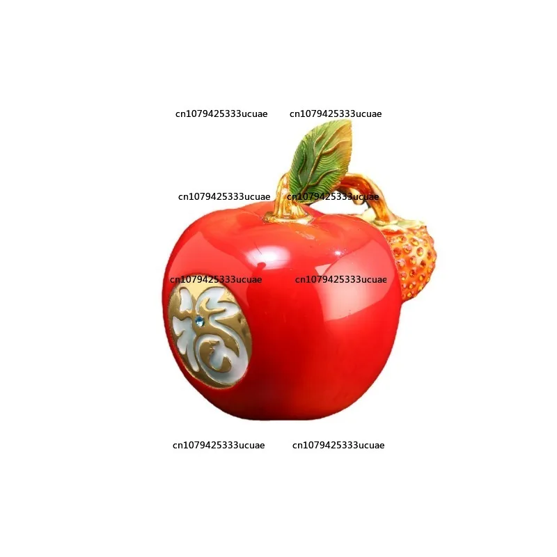 

Brass Apple Ornament Creative Home Decor Simulation Living Room Car Craft Decoration Birthday Gift