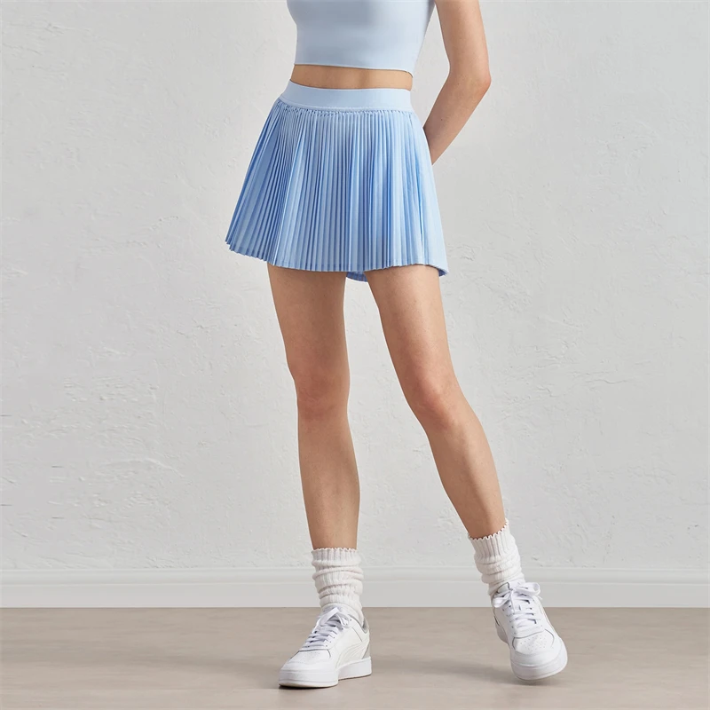 

Women Pleated Sports Tennis Skirts High Waist Yoga Fitness Shorts Skirt Gym Golf Wear Running Casual Mini Skirt With Pockets