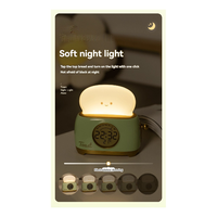 L56A-Children's Sleep Alarm Clock With LED Night Light Digital Display Temperature Monitoring For Bedroom-Cute Bedside Clock