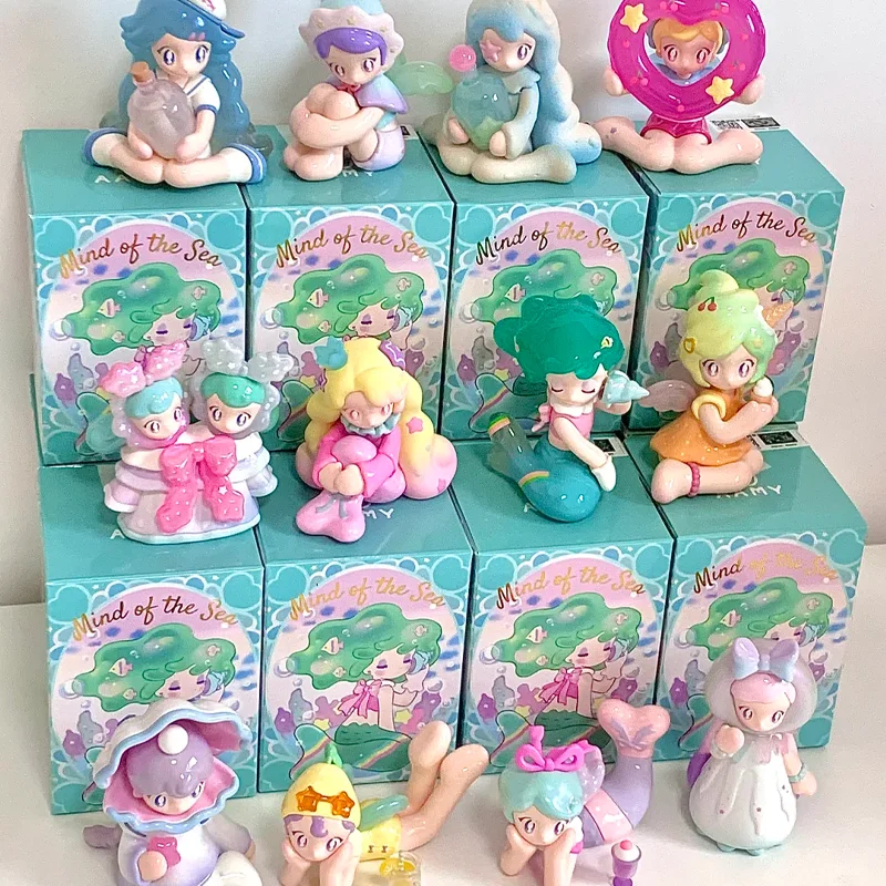 

Aamy Vision Sea Series Blind Box Cute Cartoon Doll Model Surprise Trendy Play Handmade Desktop Ornament Blind Box Toy Gift
