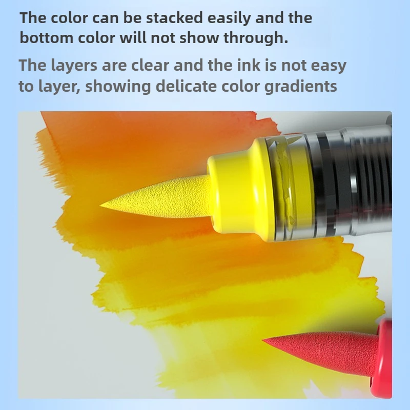 GRASP 24/36/48/84 لون طرف مزدوج علامات أكريليك سائلة مباشرة تراكب لا علامات فنية للززف اللوازم المدرسية القرطاسية الكورية #3