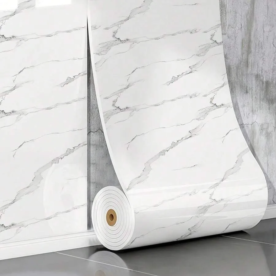 

Wall Stickers Marble Thick Foam Imitation Tile Self-Adhesive Wallpaper Waterproof Bedroom Living Room Decoration Bathroom Decor