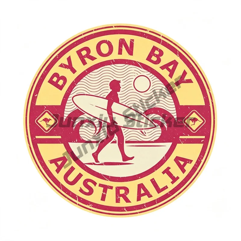 BYRON BAY AUSTRALIA Surf & Beach‌ Car Sticker Self-adhesive Vinyl Waterproof Decorative Decal