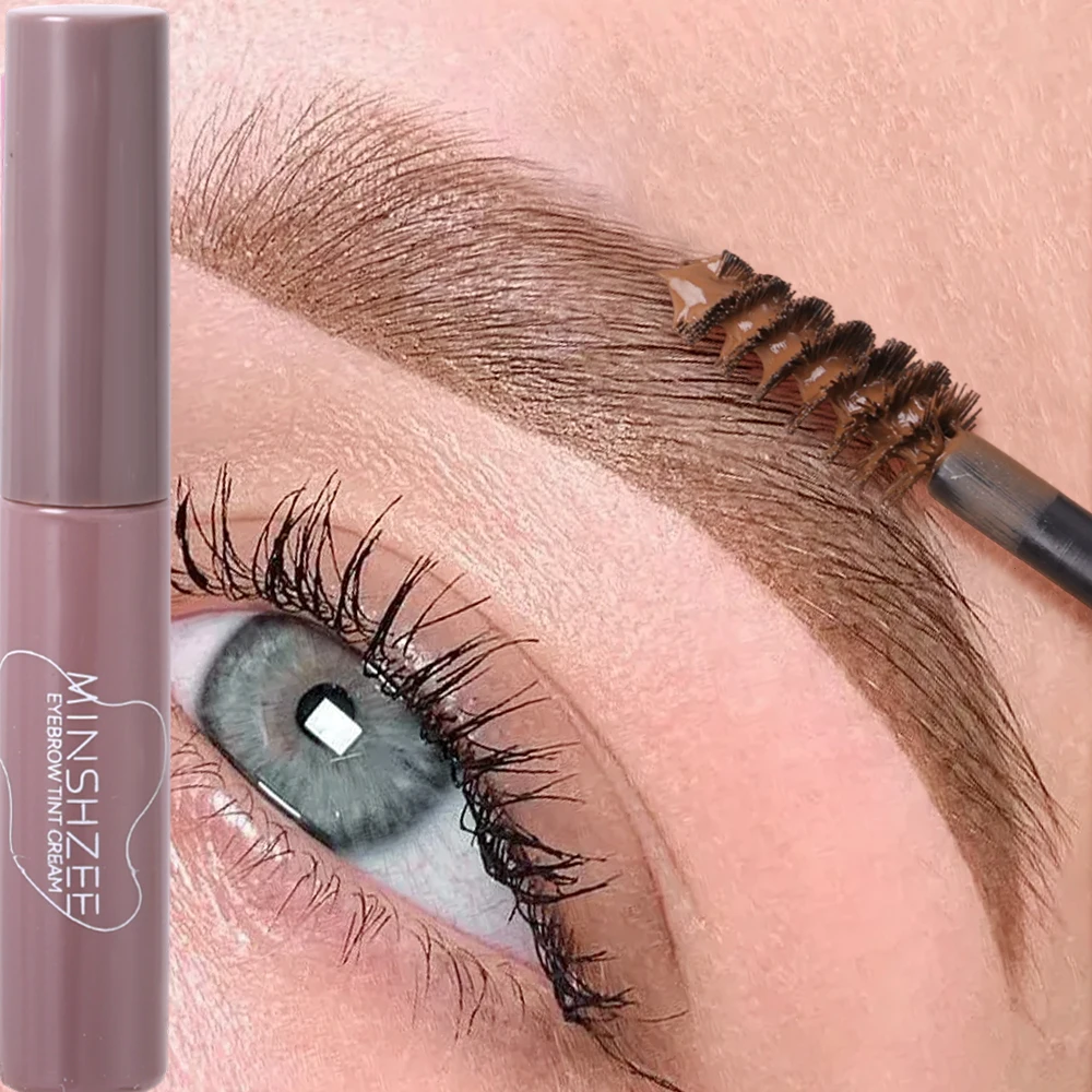 Waterdichte Wenkbrauw Tinting Crème Natuurlijke Langdurige Slijtage Wenkbrauw Gel Verf Wenkbrauw Tint Mascara Niet Vervagen De Hele Dag 3d Wenkbrauw Make-Up