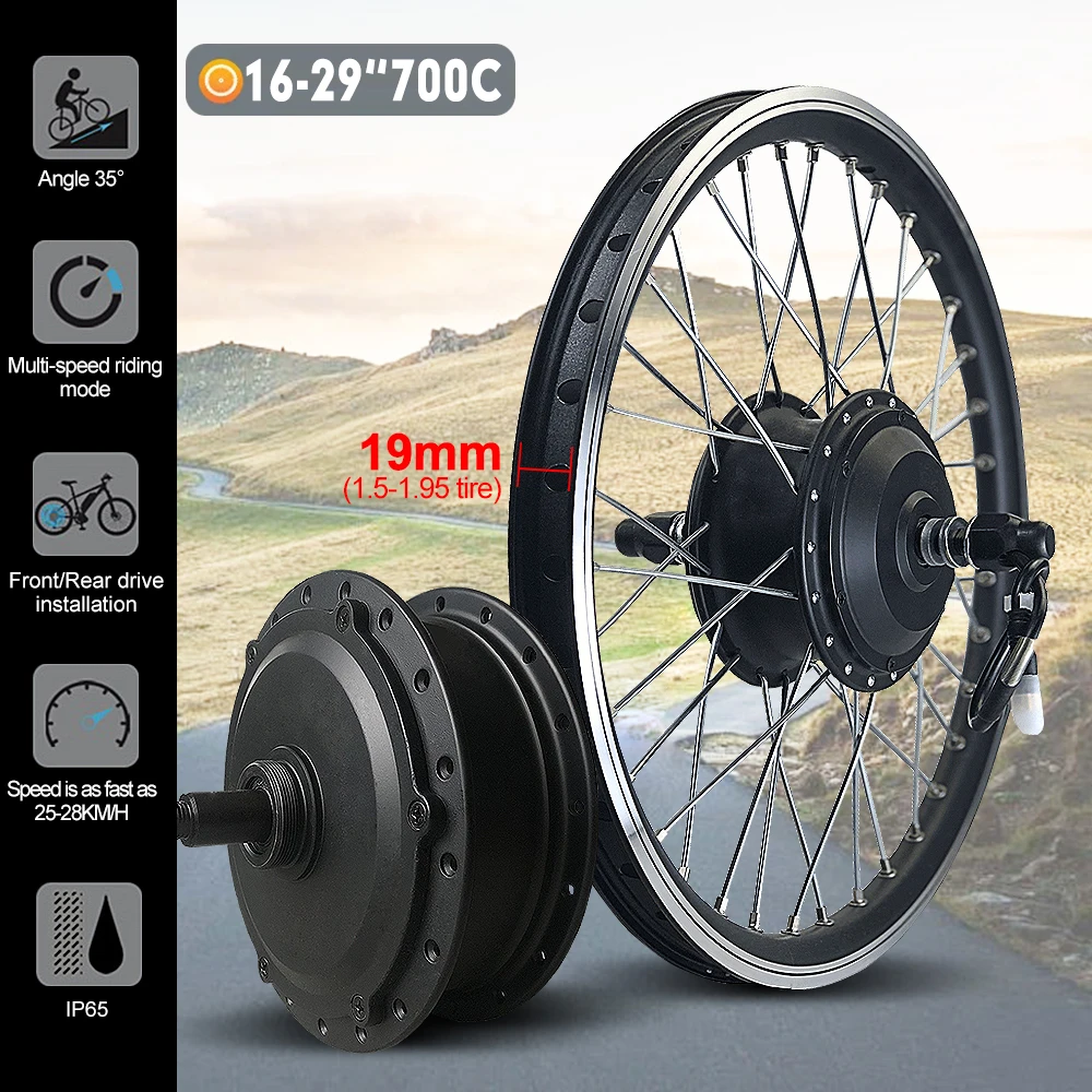 Electric Bike Conversion Kit 24V 250W Brushless Gear Front Rear Hub Wheel Motor Kit For ebike Conversion Kit 16-29Inch 700C