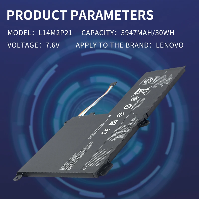 Somi L14m2p21 Laptop Batterij Vervanging Voor Lenovo Ideapad 330S-14Ast 330S-14ikb 330S-15arr 330S-15Ast 330S-15ikb Serie L14l 2P