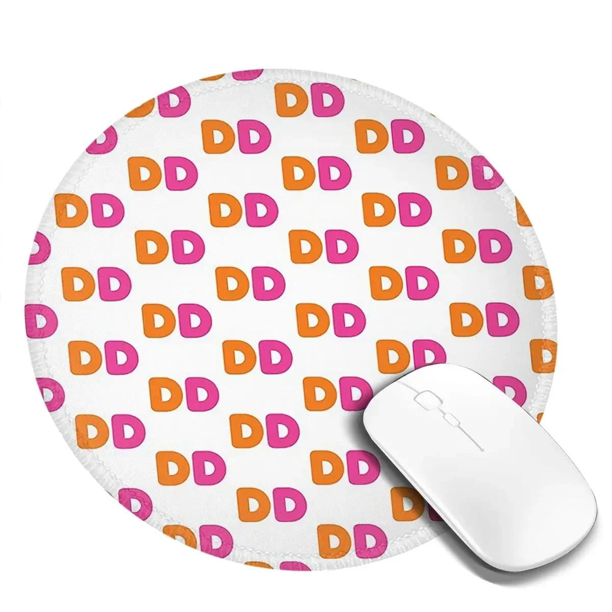 I Love Dunkin Donuts Round Mouse Pad Computer Keyboard Mouse Mat Gaming PC Desk Mat Office Table Mats