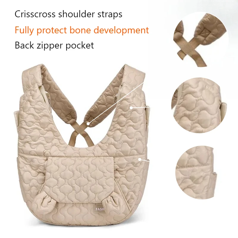 

Winter Warm Pet Chest Carrier Bag, Extra Large Capacity Hands-Free Front Pet Nest, Portable Travel Cat Dog Bed