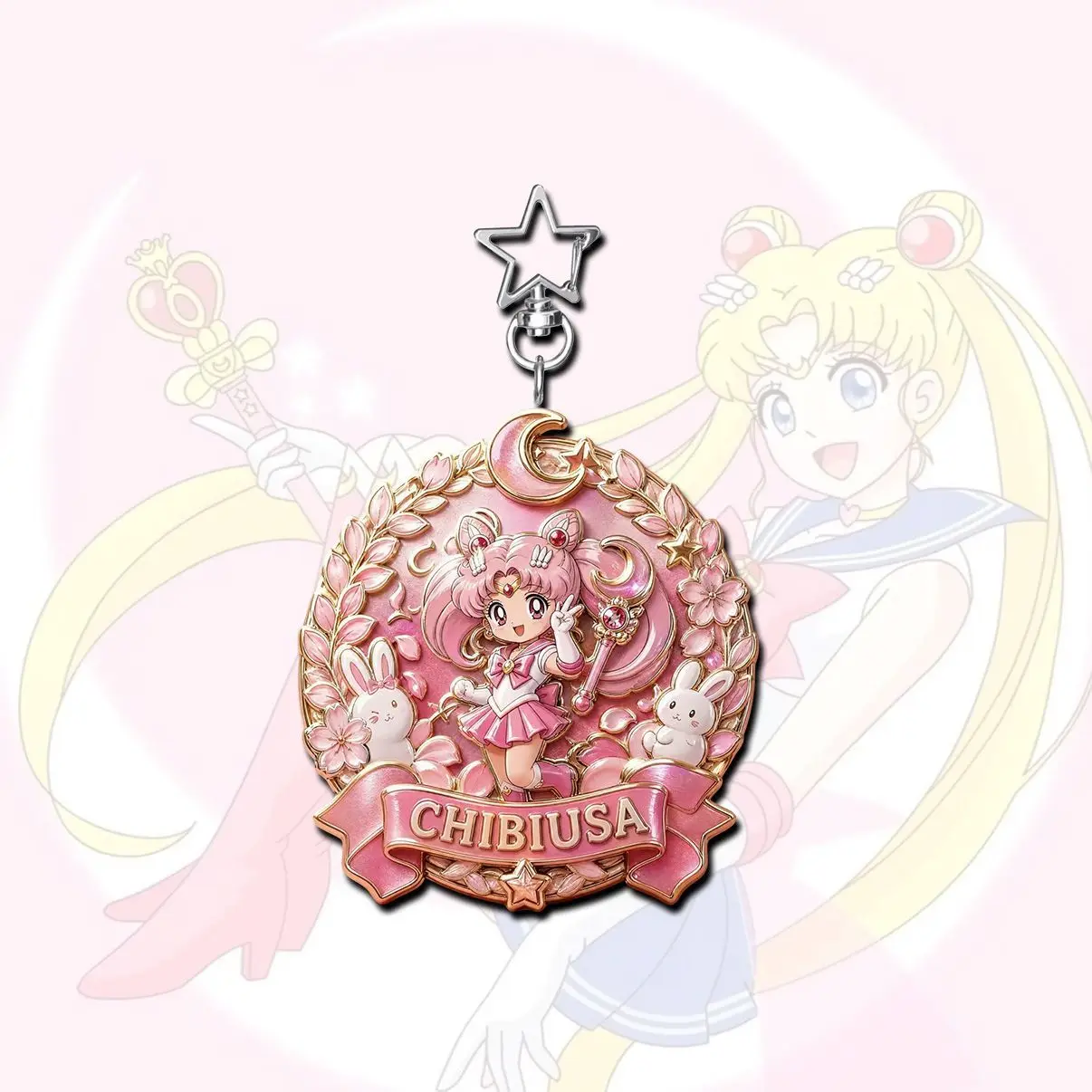 Sailor Moon Keychain Acrylic Cartoon Anime Student Bag Pendant Festival Gift for Friends view 5