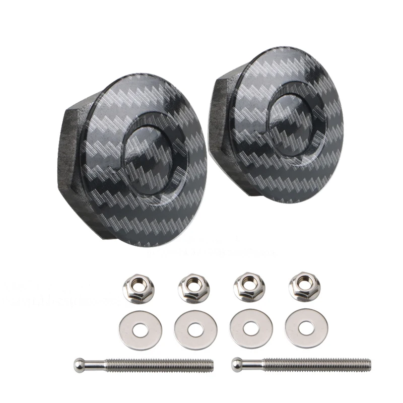 2/4 pièces bouton poussoir billette attaches à dégagement rapide loquet plaque d'immatriculation Clip de verrouillage en alliage d'aluminium goupilles de capot de voiture Kit de clips de verrouillage